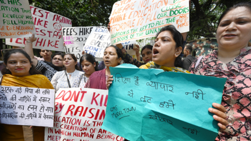 Delhi: Parents protest over school fee hike, seek immediate rollback | Latest News India