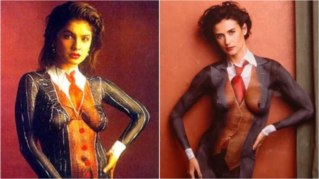 Demi Moore’s most iconic photoshoot from 1991 featured nothing but body paint, inspired Pooja Bhatt’s bold look | Fashion Trends