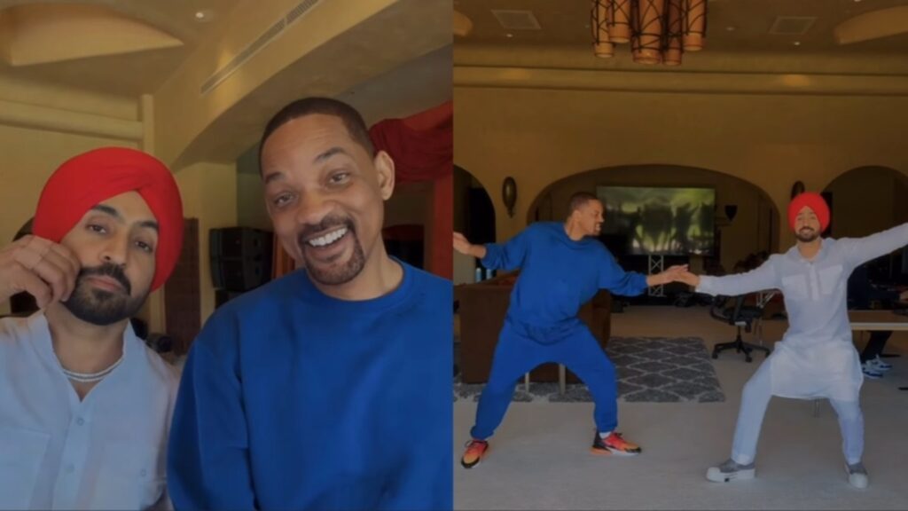 Diljit Dosanjh meets ‘living legend’ Will Smith, makes him do bhangra; fans call it ‘best thing that happened’. Watch