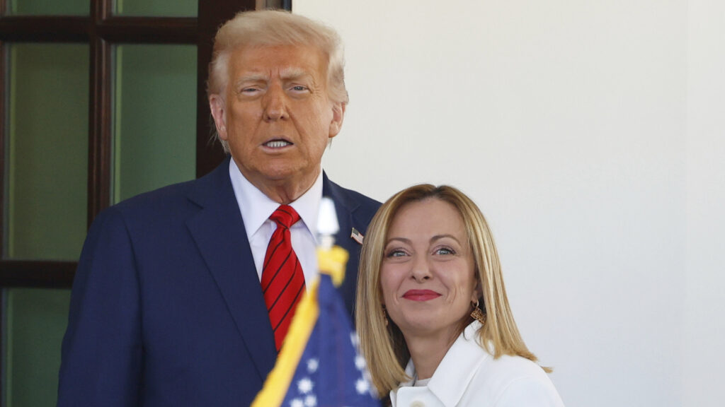 Donald Trump greets Italy’s PM Giorgia Meloni at White House | Photos