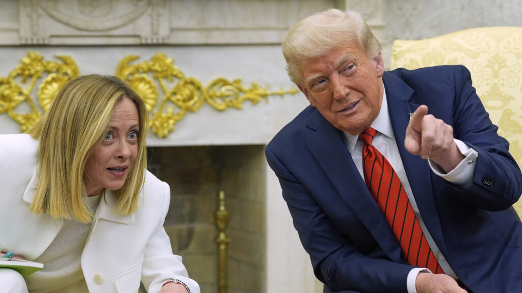 Donald Trump ‘100% confident’ on trade deal with Europe after meeting Italy’s Giorgia Meloni