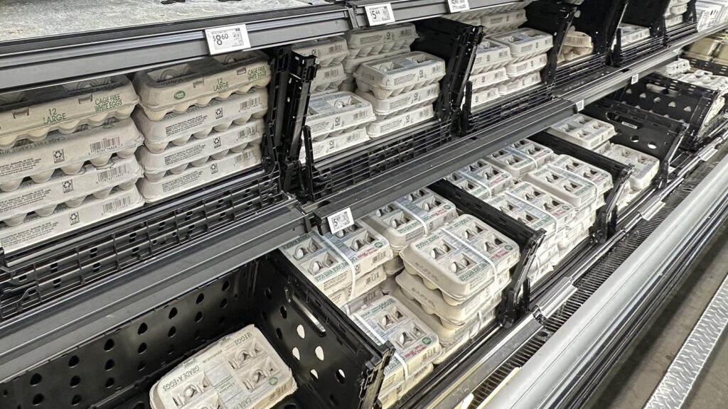 Egg prices surge to a record high of .23 per dozen despite Trump’s predictions