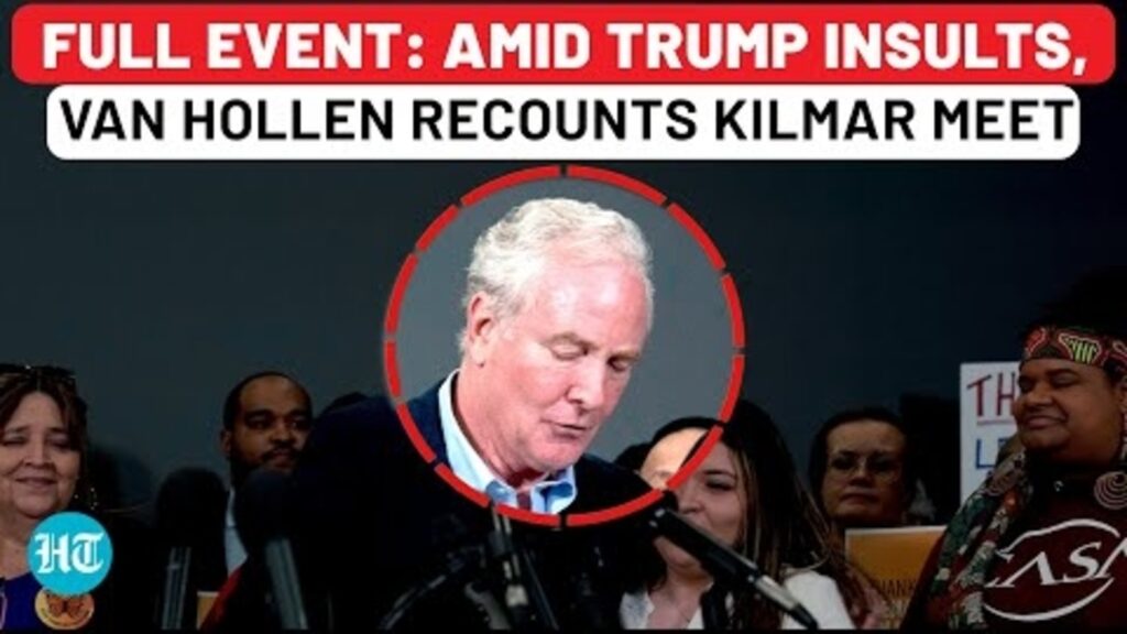 Full Event: Amid Trump’s ‘fool’ insult, US Senator CV Hollen recounts Kilmar Abrego meet in El Salvador