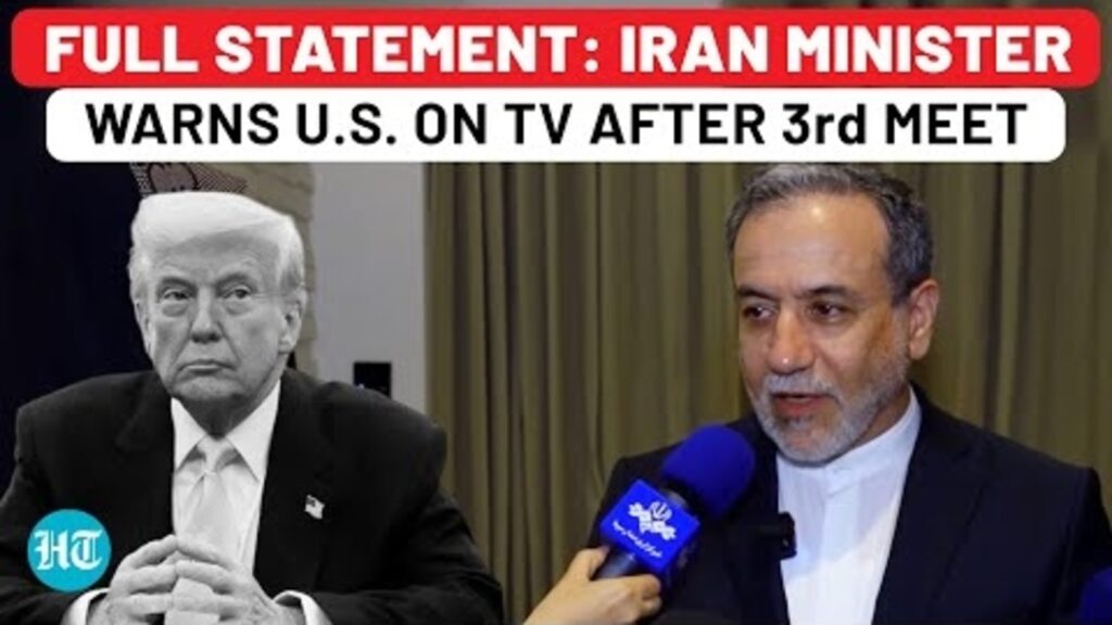Full Statement: Iran Minister’s Surprise Warning To US After 3rd Meet| Nuclear| Trump| Israel| Oman