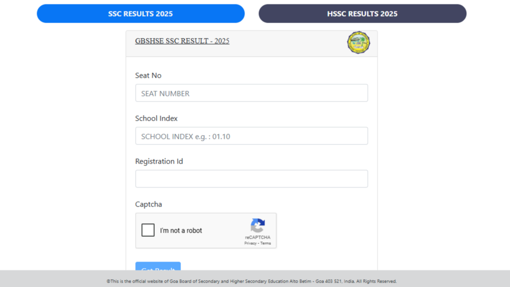 GBSHSE Goa Board Class 10 results out, 95.35% pass, get direct link to check scores