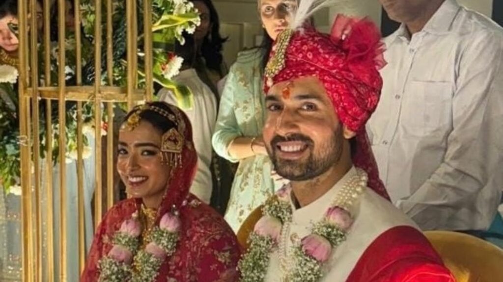 Gehraiyaan actor Dhairya Karwa’s singular wedding picture surfaces online, fans wish couple on new journey | Bollywood