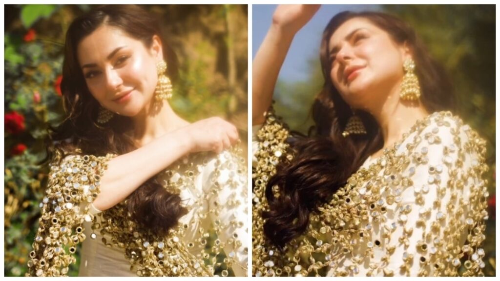 Hania Aamir’s mirror jaal veil gives the dupatta a modern gilded twist; a must-have for wedding season. Watch | Fashion Trends