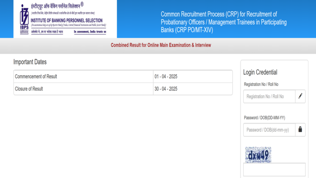 IBPS PO Result 2025 for main exam and interview declared at ibps.in, direct link to check here