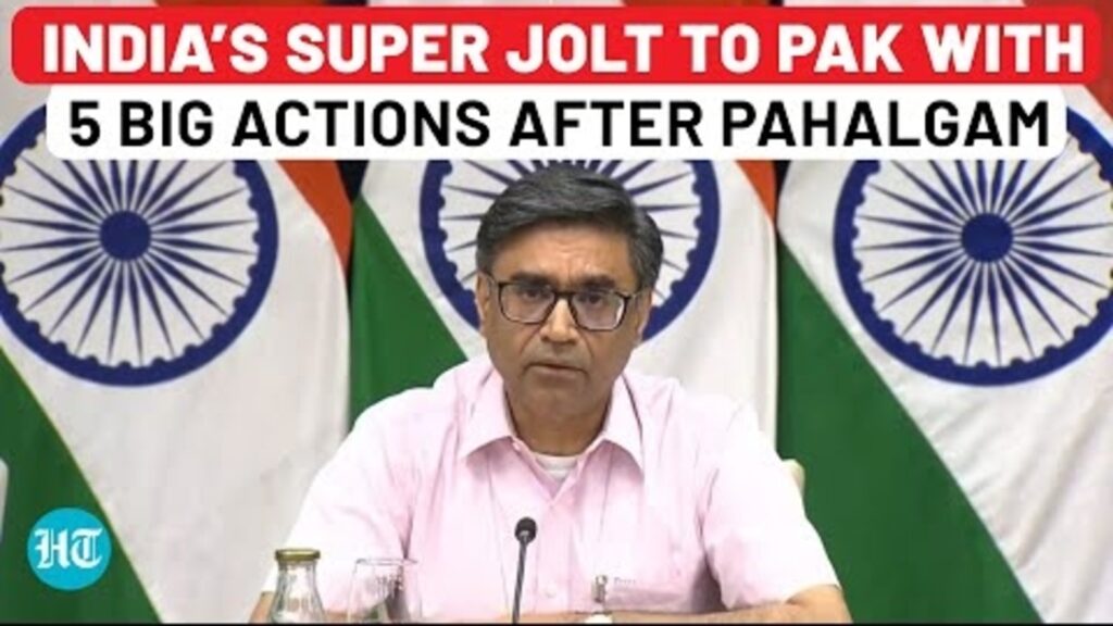 India Punishes Pakistan After Pahalgam Attack; Indus Water Treaty Suspended, Attari Border Post Shut