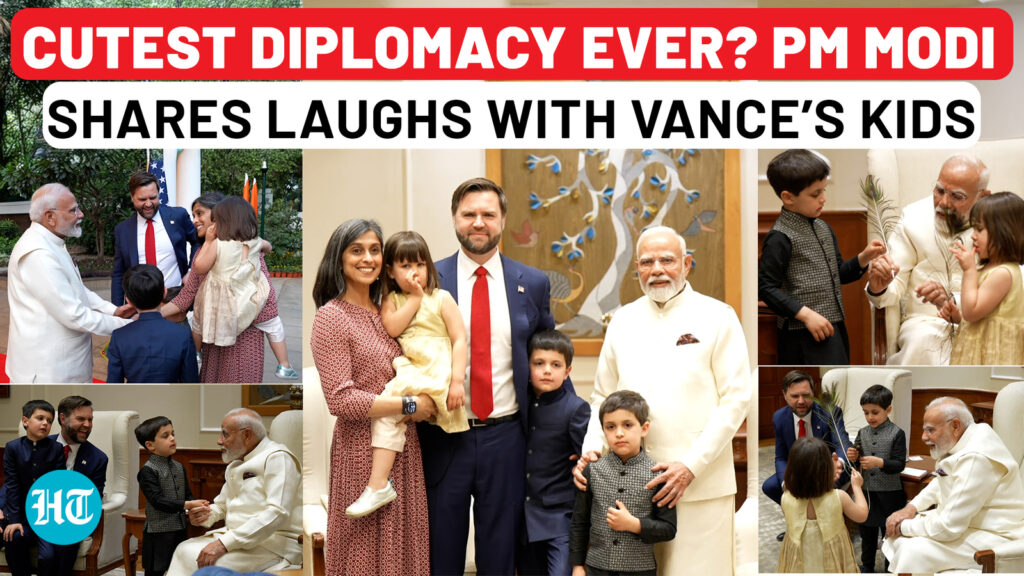 India-US diplomacy: PM Modi’s sweet moment with JD Vance’s kids wins hearts | Tariff | US-India ties