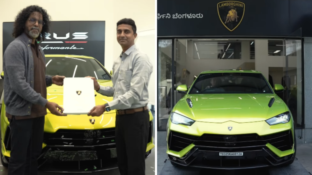 Indian CEO spends ₹46 lakh on license plate, unveils flashy new Lamborghini Urus. Watch | Trending