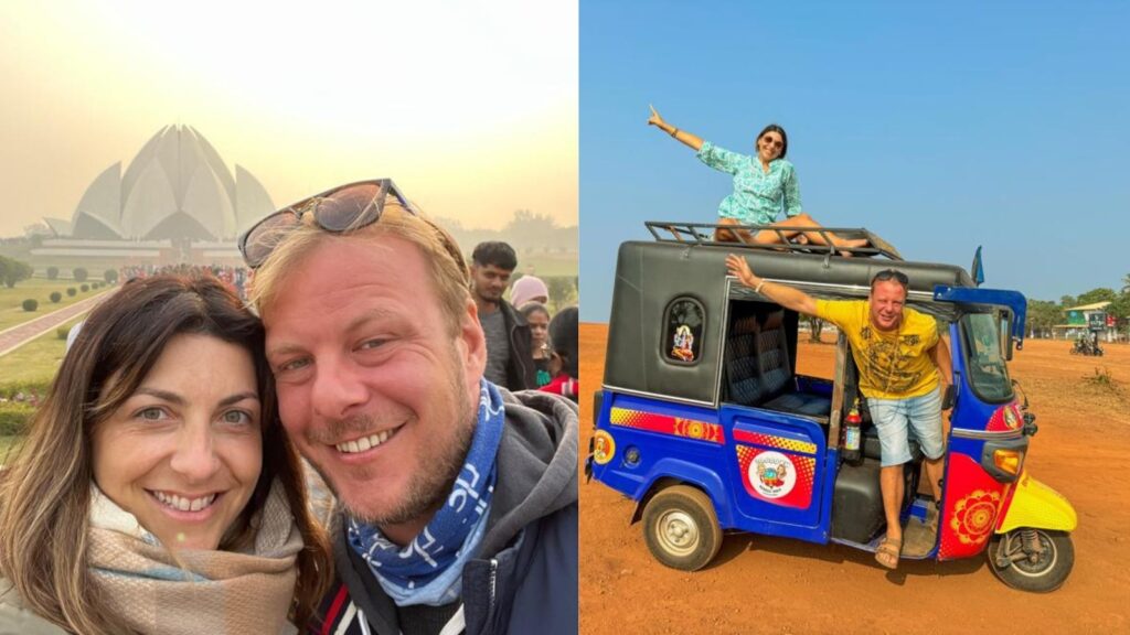 Italian tuk-tuk travel vloggers make a pit stop in Delhi: Meet Jenny, Adam and Raja
