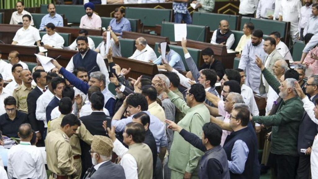 J&K assembly adjourned for day amid ruckus over Waqf Act