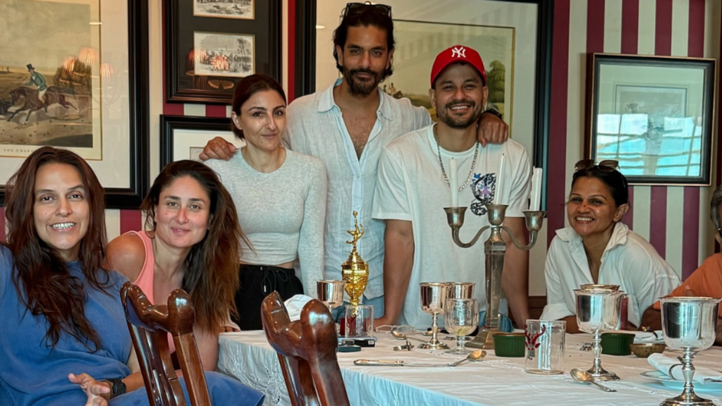 Kareena Kapoor ditches makeup for chill Sunday lunch with Neha Dhupia, Soha Ali Khan, Kunal Kemmu and friends. See pics | Fashion Trends