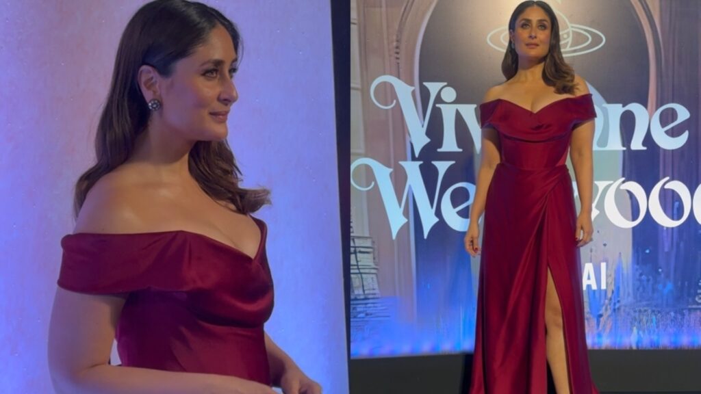 Kareena Kapoor makes heads turn in red at Vivienne Westwood show in Mumbai. Watch | Bollywood