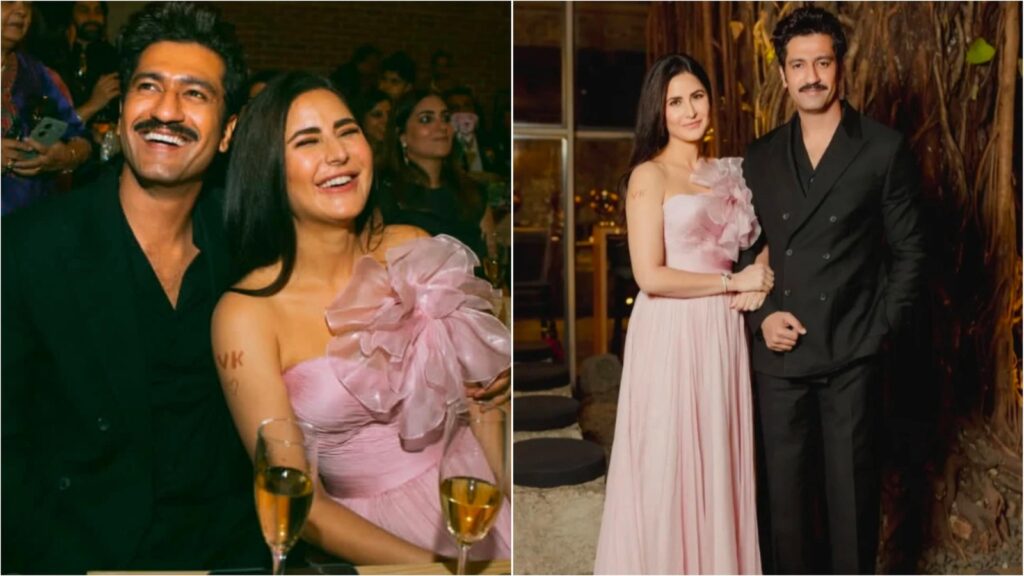 Katrina Kaif looks like a dream in ₹4 lakh powder pink gown at friend’s wedding; Vicky Kaushal oozes charm in black | Fashion Trends
