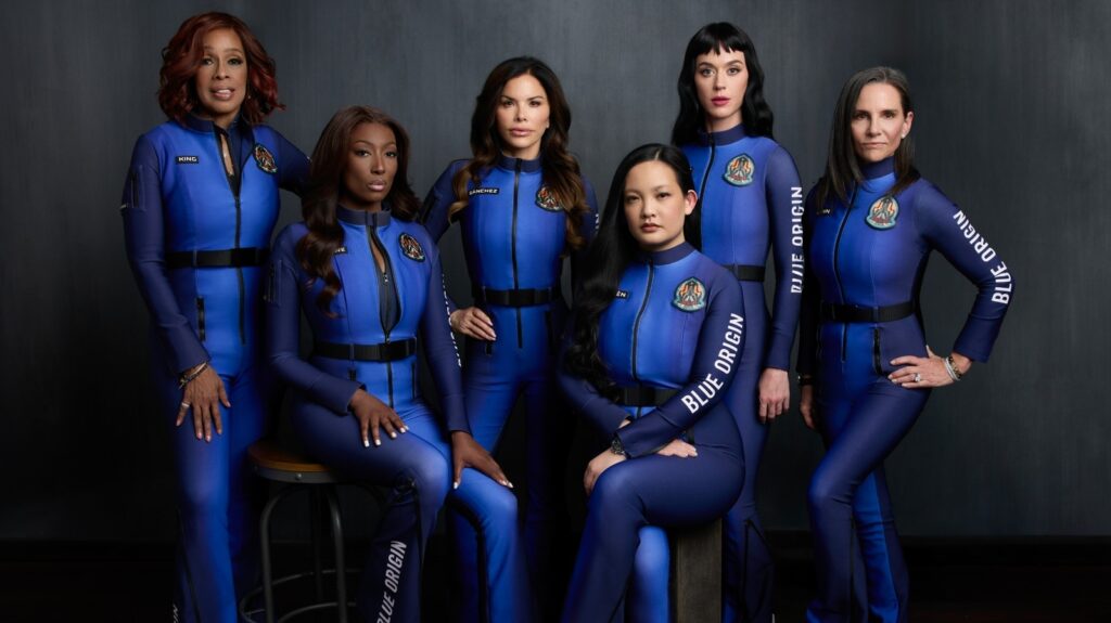 Katy Perry, Lauren Sanchez don designer suits for all-female flight to space: ‘putting the ‘ass’ in astronaut’