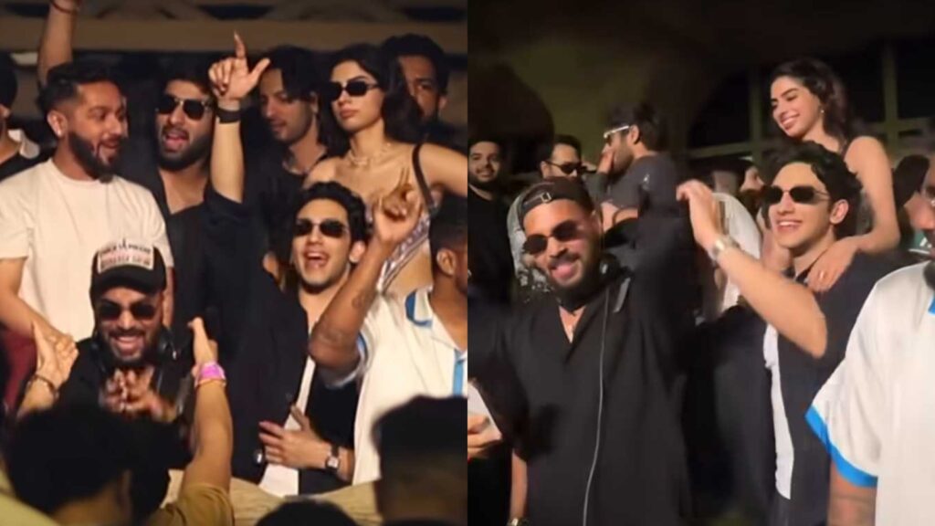 Khushi Kapoor and rumoured BF Vedang Raina vibe to Ranbir Kapoor’s Tujhe Bhula Diya in unseen video; watch