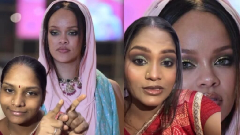 Kolhapur makeup artist perfectly recreates Rihanna’s glam look from Anant Ambani–Radhika Merchant pre-wedding bash | Trending