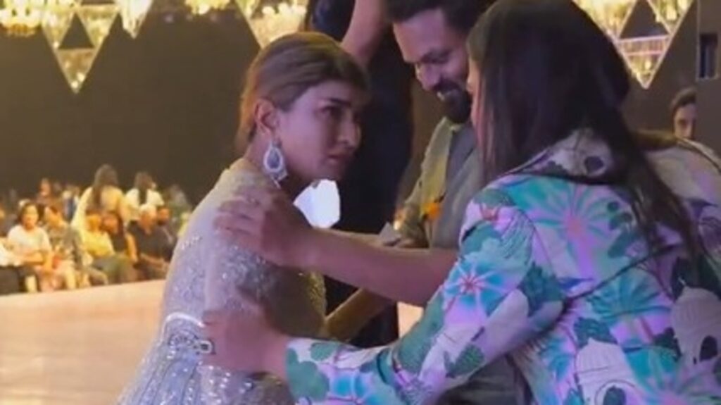 Lakshmi Manchu breaks down in tears after brother Manchu Manoj surprises her at event. Watch
