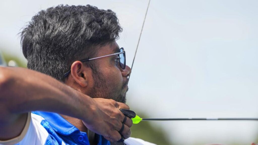 Landing an hour before his event, Dhiraj returns with two medals