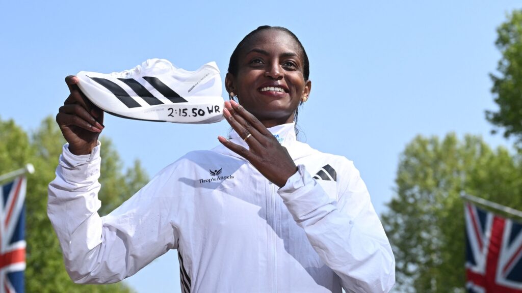 London Marathon 2025 in pics: Tigst Assefa breaks women’s only world record, Sabastian Sawe clinches men’s title