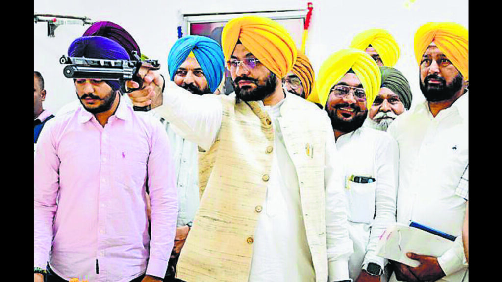 Ludhiana: Sond inaugurates shooting range at Khanna govt school