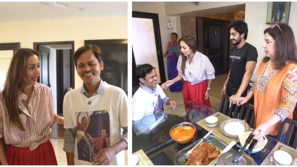 Malaika Arora asks Farah Khan’s cook Dilip to eat with them; fans impressed by her humility: ‘She is so genuine’ | Bollywood