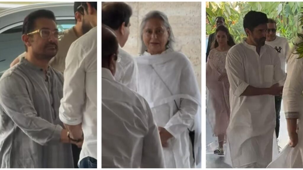 Manoj Kumar prayer meet: Aamir Khan, Jaya Bachchan, Farhan Akhtar and more stars arrive to pay tribute | Bollywood