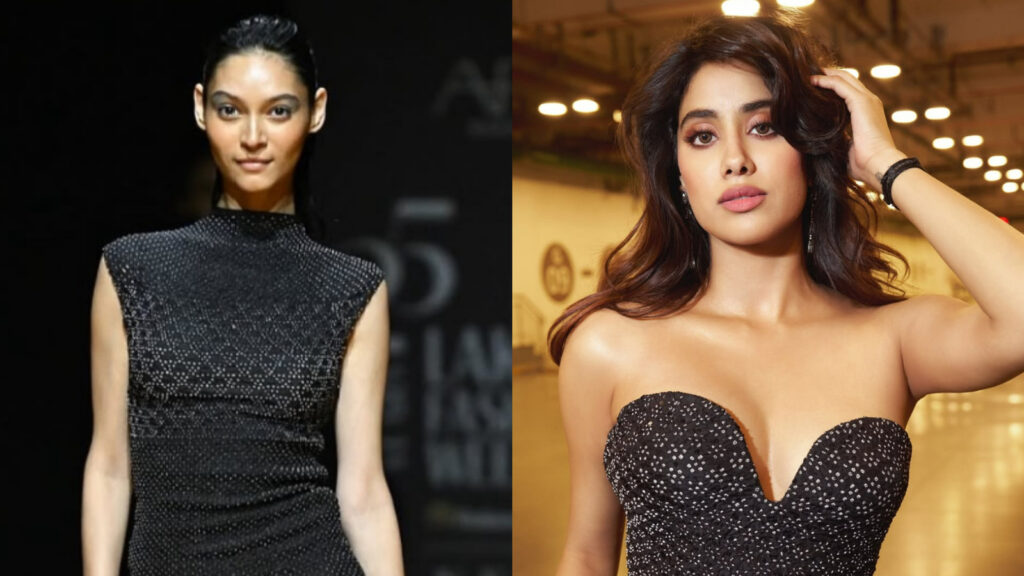 Model Tamanna Katoch’s ramp walk overshadows Janhvi Kapoor’s showstopper moment; ‘did it better than that nepo kid’