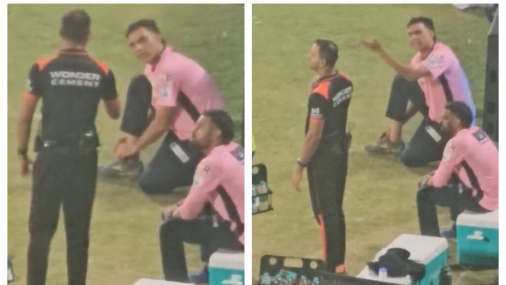 Munaf Patel fights with fourth umpire on sidelines of DC vs RR IPL match, BCCI takes action