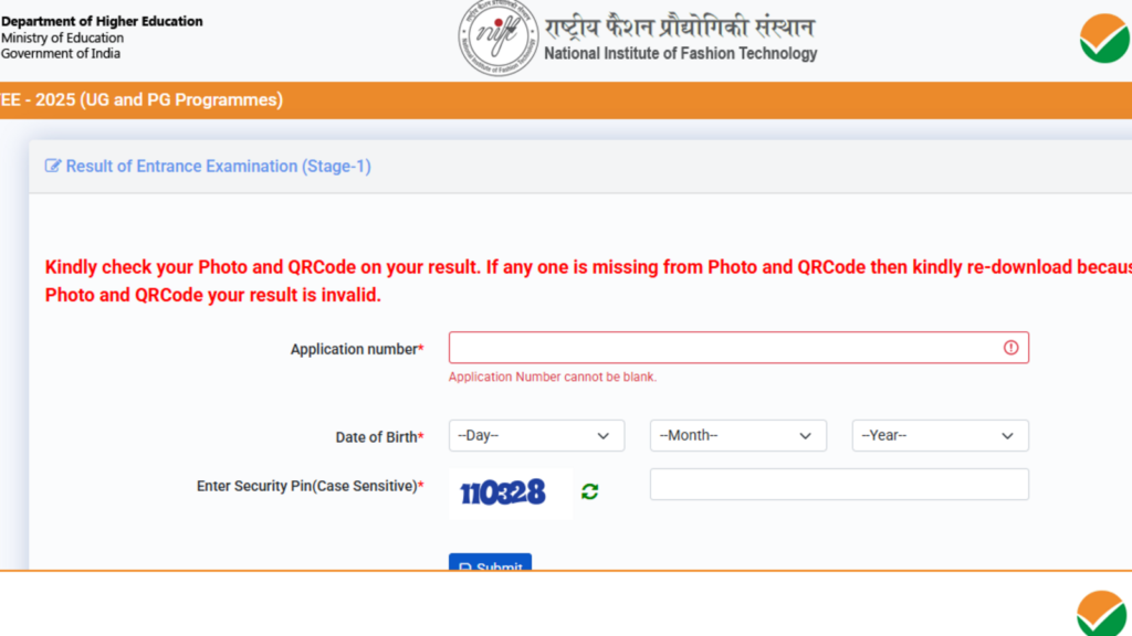 NIFT entrance exam, NIFTEE 2025, results out, direct link to check marks