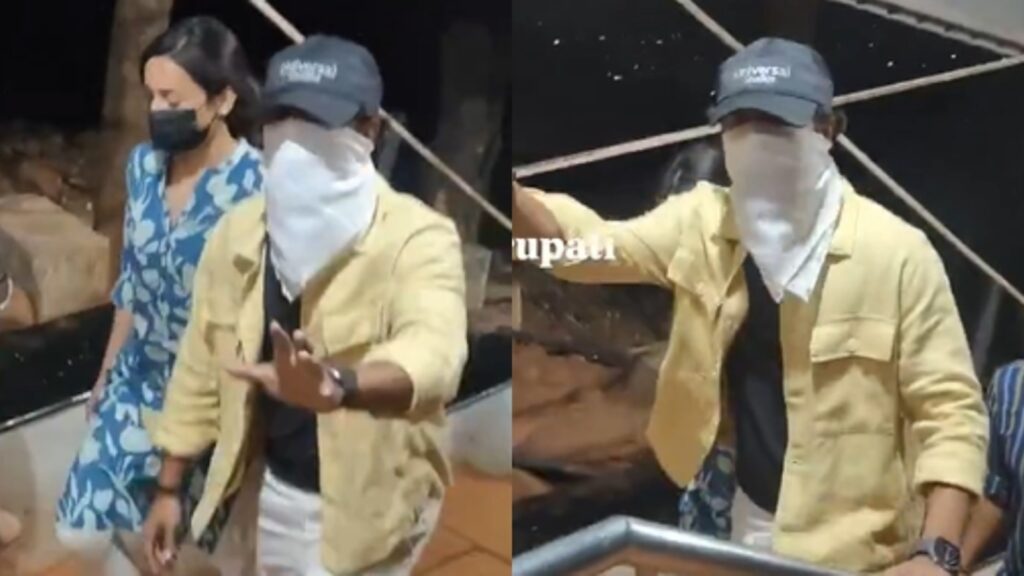 Nani gets irritated with fan filming him, Srinidhi Shetty on Alipiri steps in Tirupati. Watch