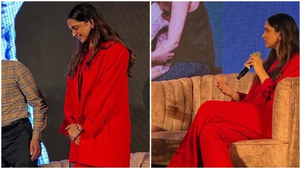 New mom Deepika Padukone looks too cool as she slays in red hot power suit: Here’s how much her bold pantsuit costs | Fashion Trends