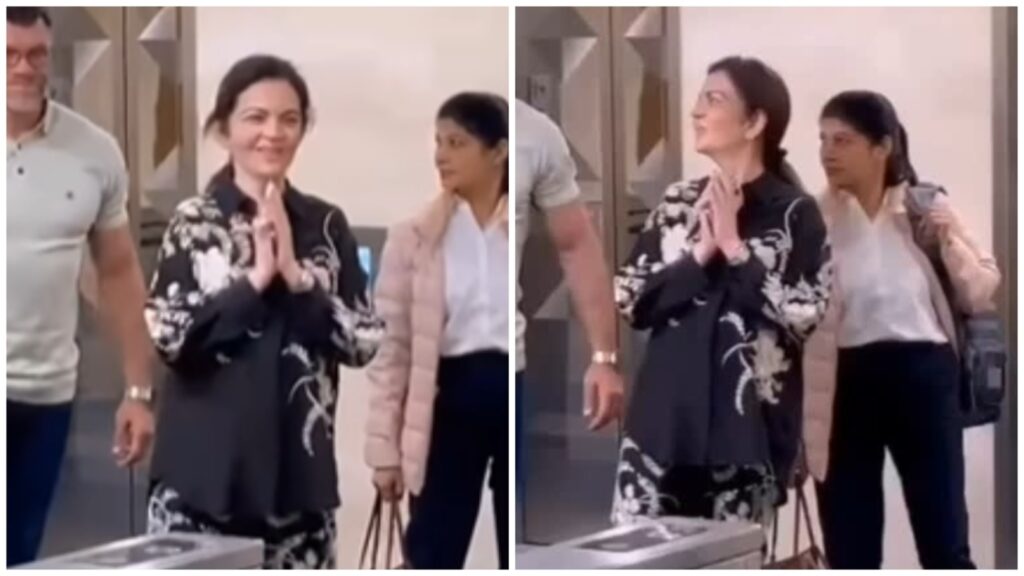 Nita Ambani ditches makeup with her stylish black co-ord set for New York outing, proves simple is elegant. Watch | Fashion Trends