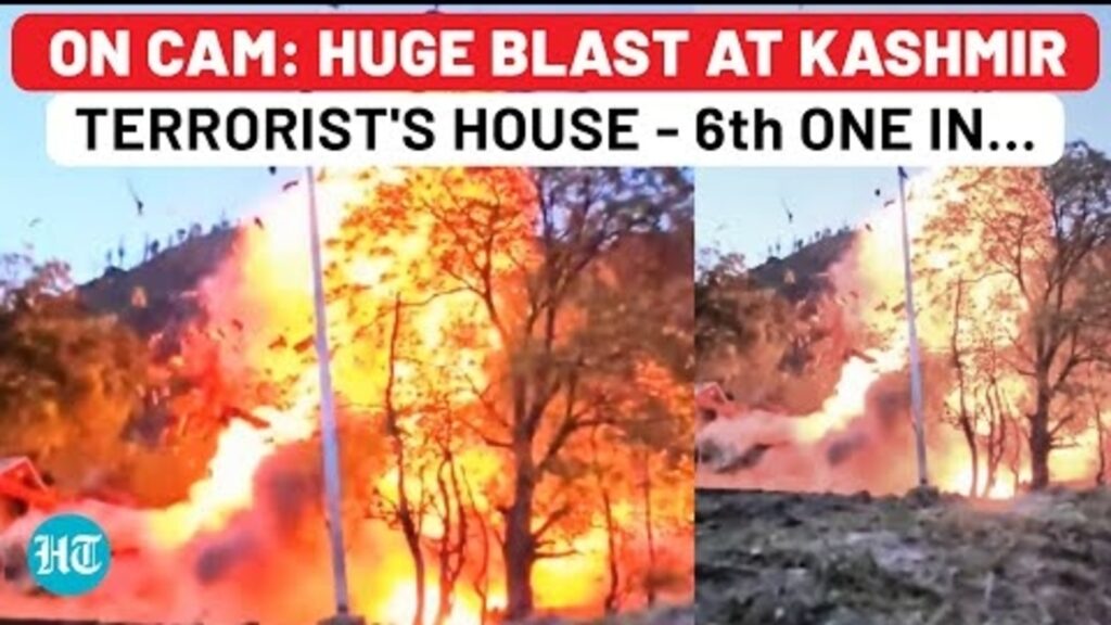 On Cam: Huge Blast At J&K Terrorist’s House; 6 Destroyed In Just…| Huge Raids In Srinagar| Pahalgam