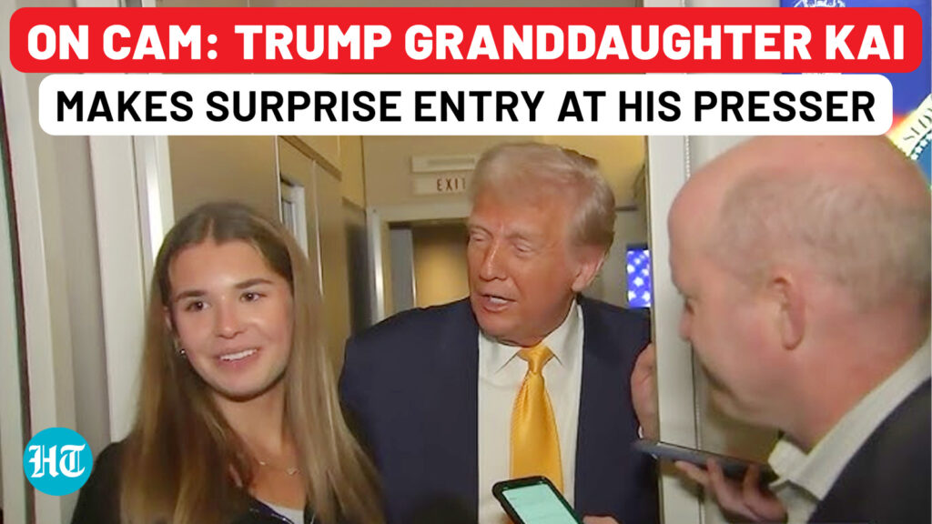 On cam: Trump introduces granddaughter Kai to ‘fake news’ at 2 am presser mid-air, she says this