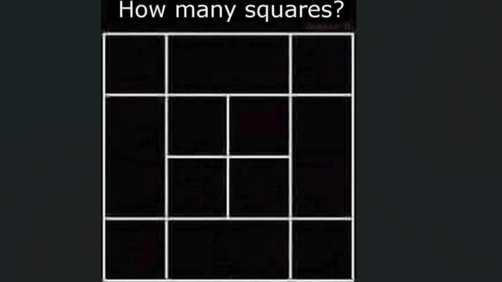 Optical illusion challenge: Spot all squares in this image to earn the visual genius badge | Trending