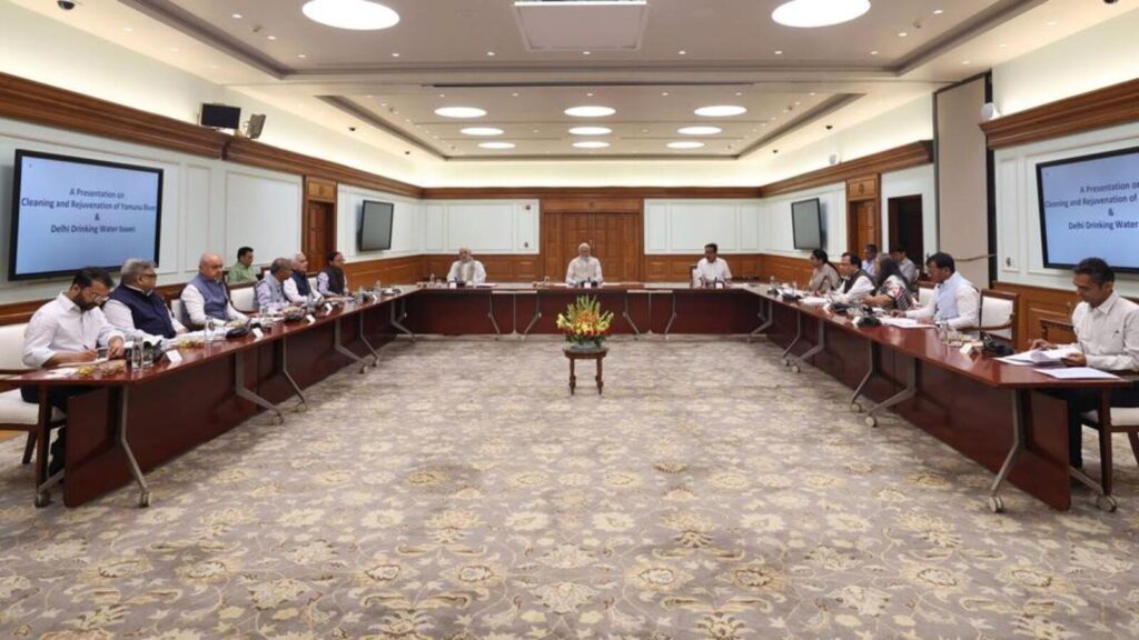 PM Modi backs role of public, space tech in Yamuna revival | Latest News Delhi