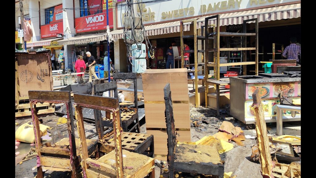 Panchkula sweet shop ravaged in early morning fire