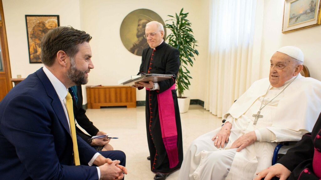 Photos show Pope Francis’ Easter celebrations as he meets JD Vance at Vatican, offers chocolate Easter eggs for his kids