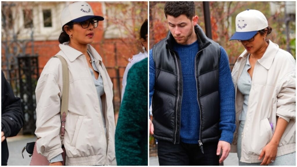 Priyanka Chopra glams up her simple fit for family outing with Nick Jonas with a massive diamond ring! Pics | Fashion Trends