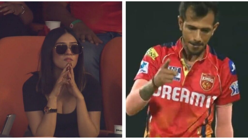 RJ Mahvash claps and cheers for Yuzvendra Chahal during Punjab Kings match | Bollywood