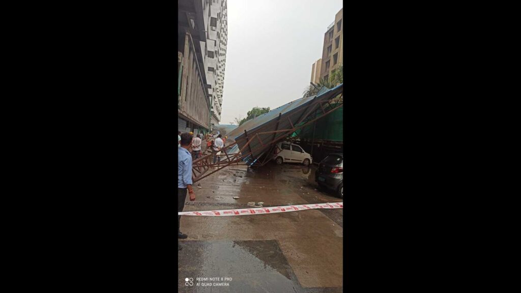 Rain in Pune causes tree fall incidents, power outage; man suffers injuries as car shed collapses