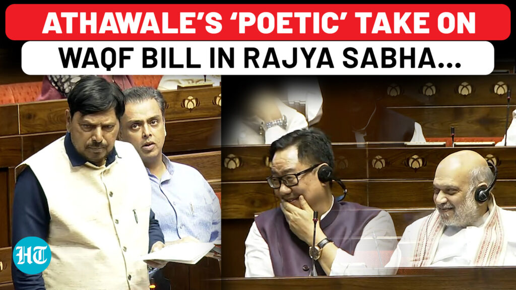 Ramdas Athawale’s hilarious poetry on Waqf bill in Rajya Sabha leaves Amit Shah, other MPs in splits