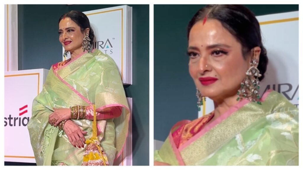 Rekha’s latest saree look is a masterclass in grace and grandeur; steal style tips for your next traditional outfit | Fashion Trends