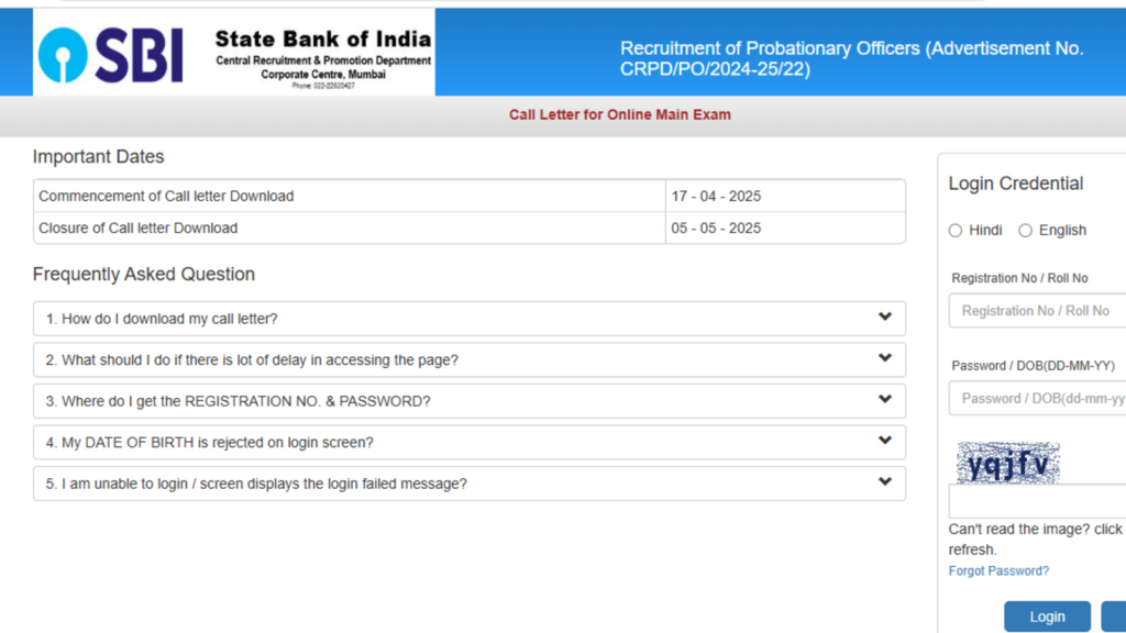 SBI PO Mains admit card out, here’s direct link to download call letter | Competitive Exams