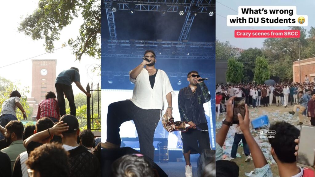SRCC left at Crossroads! Seedhe Maut concert creates chaos in Delhi University’s North Campus