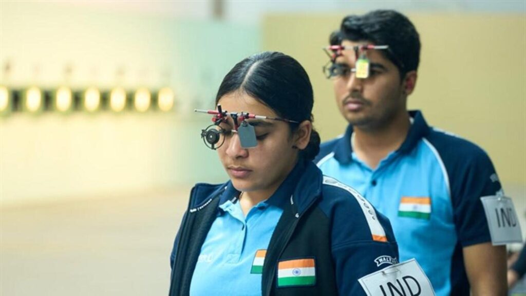 Saurabh and Suruchi win 10m air pistol mixed team gold at Lima World Cup