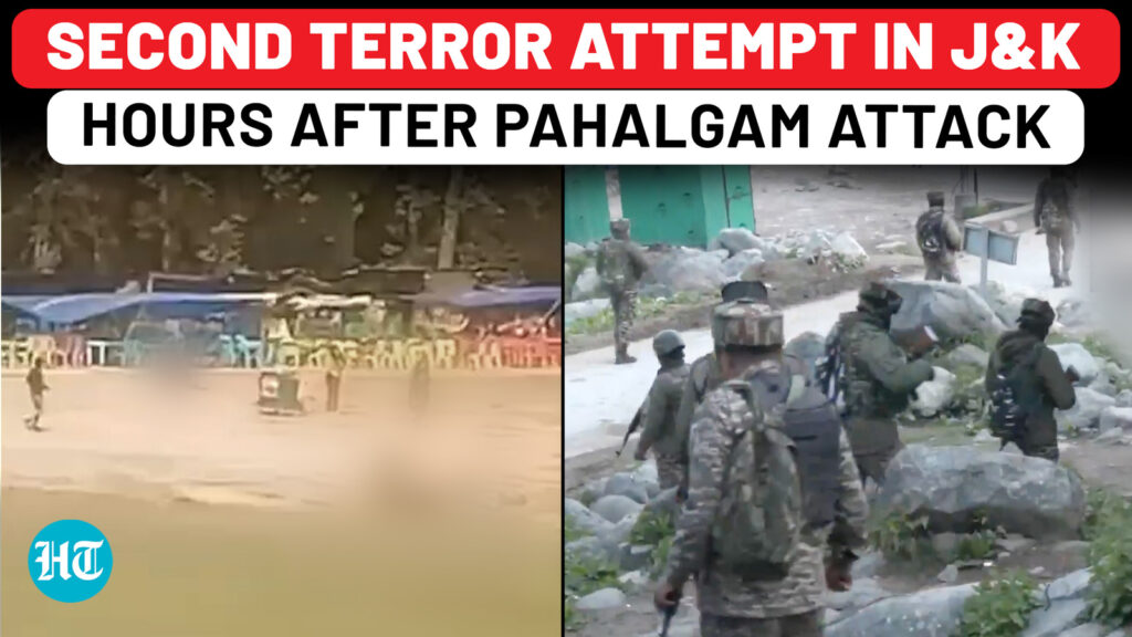 Second terror attack bid in J&K hours after Pahalgam attack: Indian Army reveals ongoing gunfight